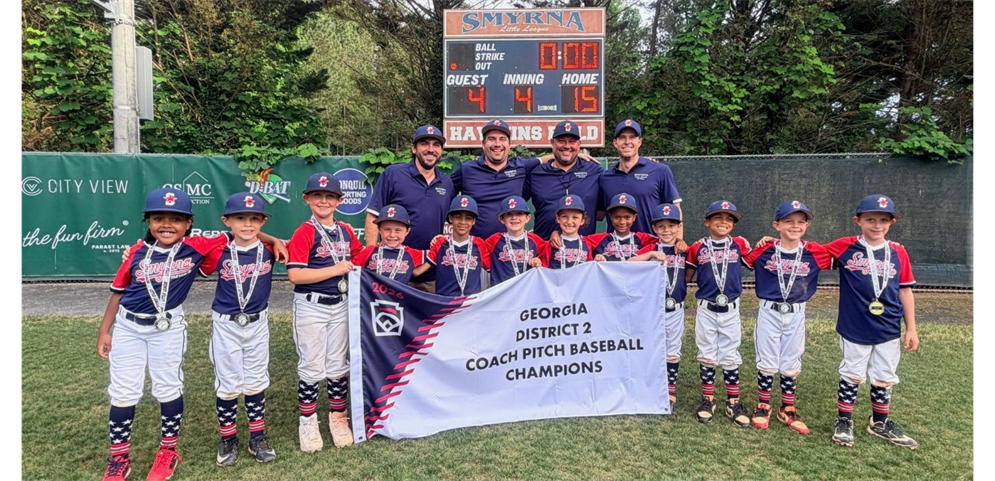 2026 D2 Coach Pitch Champs, Smyrna Blue